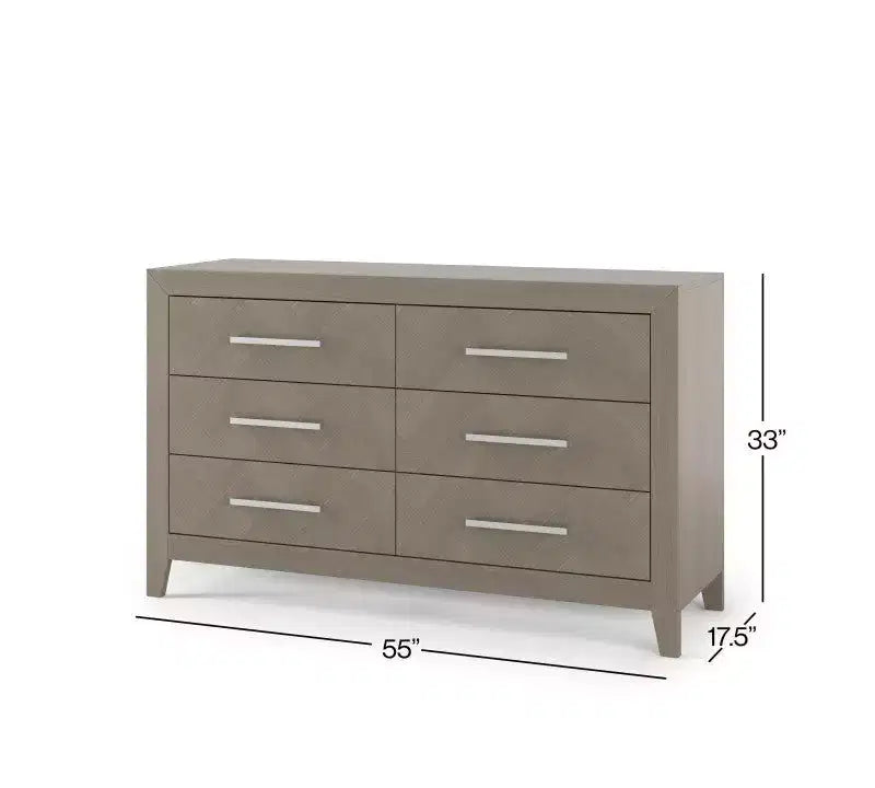Child Craft Kieran kinderkamerset, 3-delig, met ledikant, dubbele ladekast en commode; inclusief 4-in-1 omvormbaar ledikant
