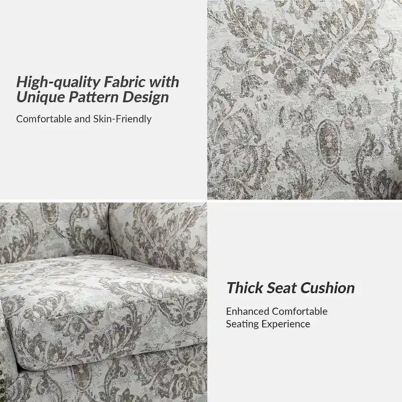 Giampiero fauteuil voor de woonkamer met siernagels, set van 2, van HULALA HOME
