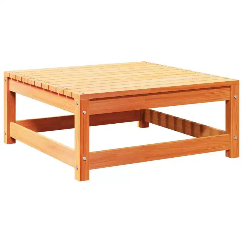 Set da giardino vidaXL con divano modulare componibile in legno massello di pino - pino naturale, senza cuscini