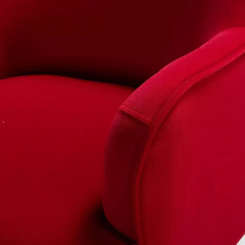 Odo comfortabele accentfauteuil van fluweel voor de woonkamer, met gestoffeerde, gevoerde zitting, set van 2 | Karat Home